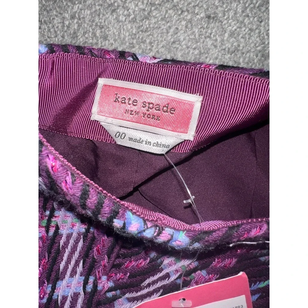 kate spade acıylic cotton zipper